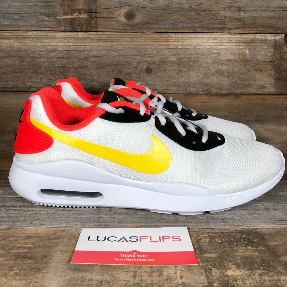 NEW Nike Air Max Oketo White Crimson Men’s Shoes